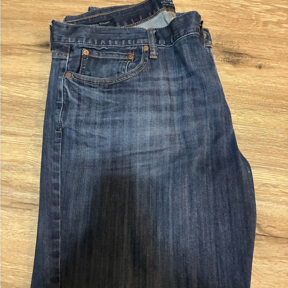 Lucky Brand Dark Blue Straight Jeans